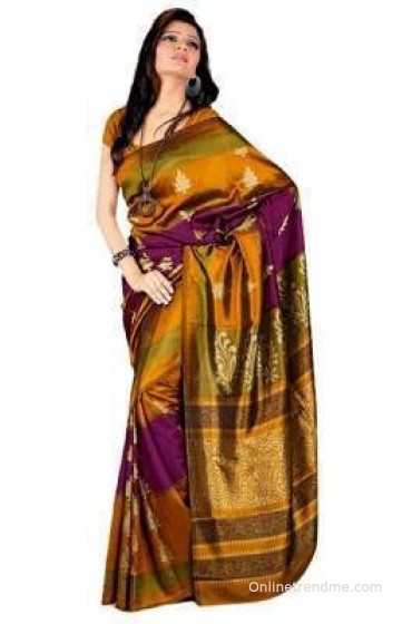 Miraan Printed Fashion Art Silk Sari Miraan Printed Fashion Art Silk Sari